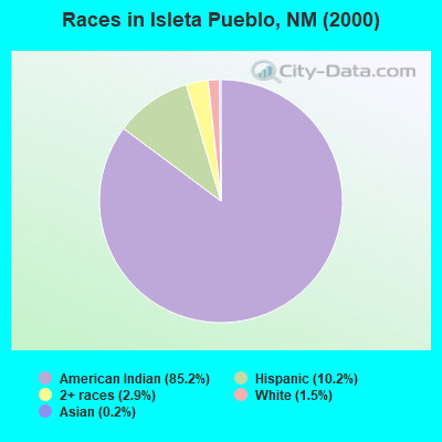 Races in Isleta Pueblo, NM (2000)