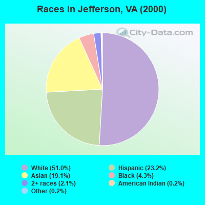Races in Jefferson, VA (2000)