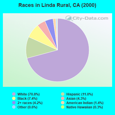 Races in Linda Rural, CA (2000)