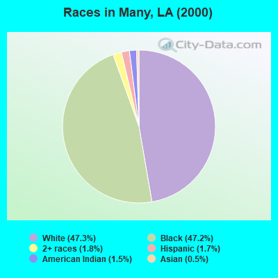 Races in Many, LA (2000)