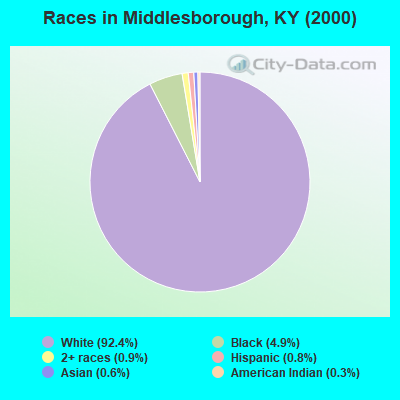 Races in Middlesborough, KY (2000)
