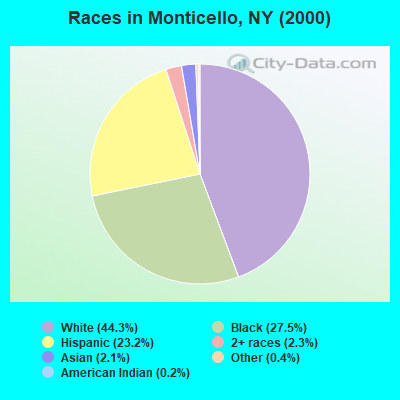 Races in Monticello, NY (2000)
