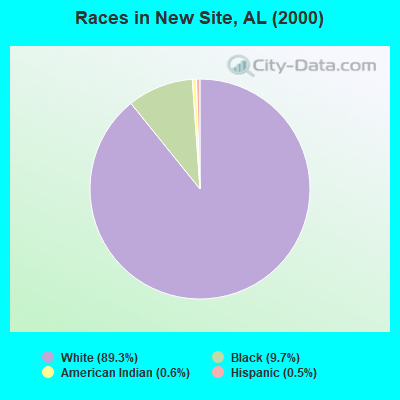 Races in New Site, AL (2000)