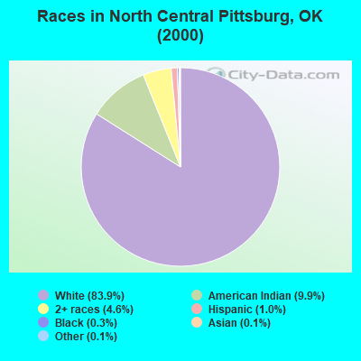 Races in North Central Pittsburg, OK (2000)
