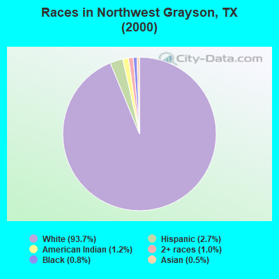 Races in Northwest Grayson, TX (2000)