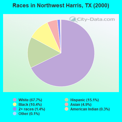 Races in Northwest Harris, TX (2000)