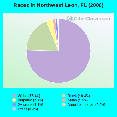 Races in Northwest Leon, FL (2000)