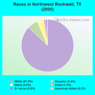 Races in Northwest Rockwall, TX (2000)