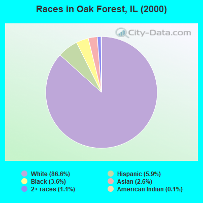 Races in Oak Forest, IL (2000)