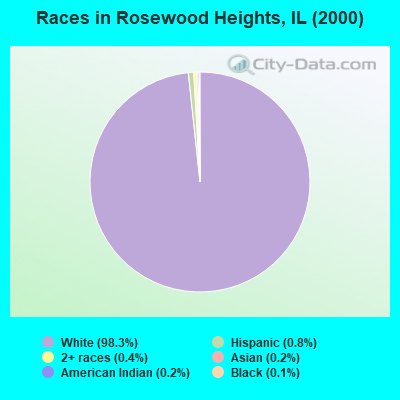 Races in Rosewood Heights, IL (2000)