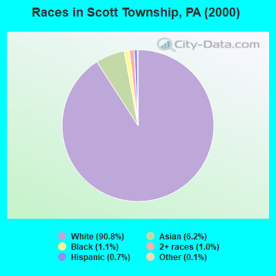 Races in Scott Township, PA (2000)