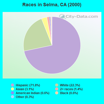 Races in Selma, CA (2000)