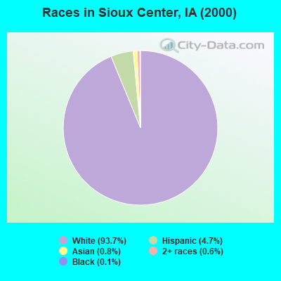 Races in Sioux Center, IA (2000)