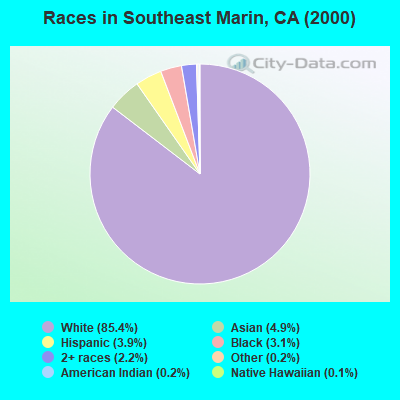 Races in Southeast Marin, CA (2000)
