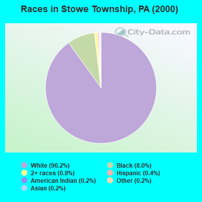 Races in Stowe Township, PA (2000)