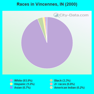 Races in Vincennes, IN (2000)