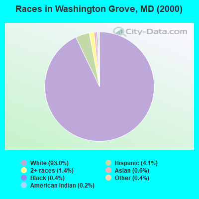 Races in Washington Grove, MD (2000)