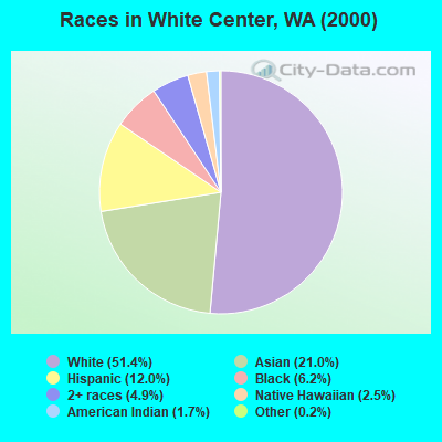 Races in White Center, WA (2000)