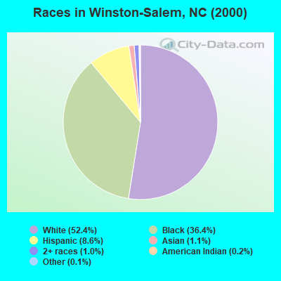 Races in Winston-Salem, NC (2000)