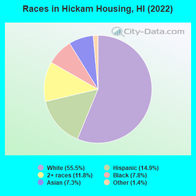 Races in Hickam Housing, HI (2022)