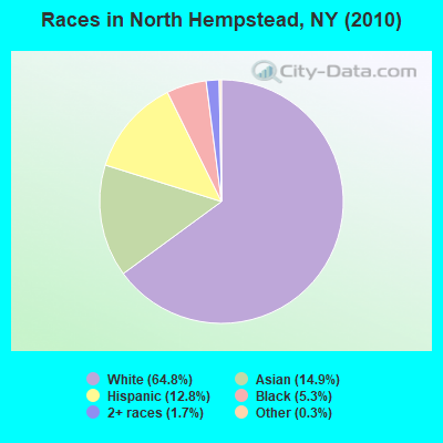 Races in North Hempstead, NY (2010)