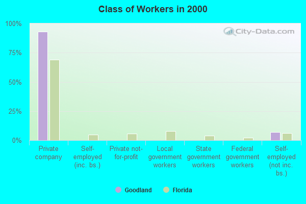 Class of Workers in 2000