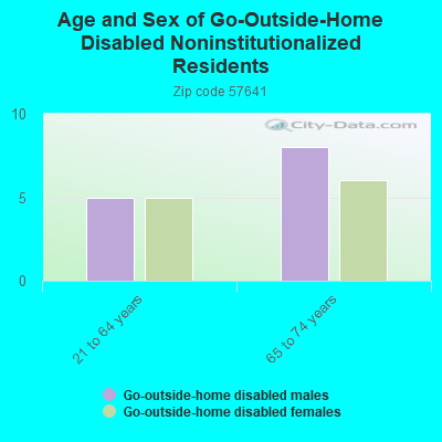 Age and Sex of Go-Outside-Home Disabled Noninstitutionalized Residents