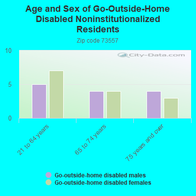 Age and Sex of Go-Outside-Home Disabled Noninstitutionalized Residents