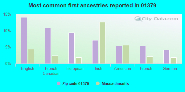 Most common first ancestries reported in 01379
