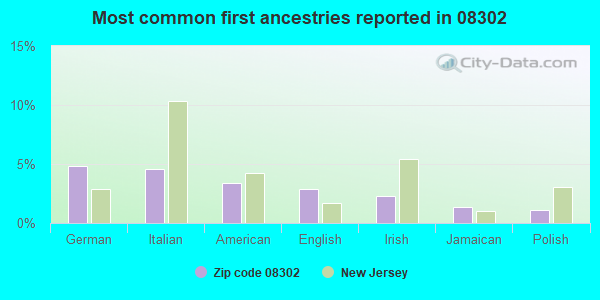 Most common first ancestries reported in 08302