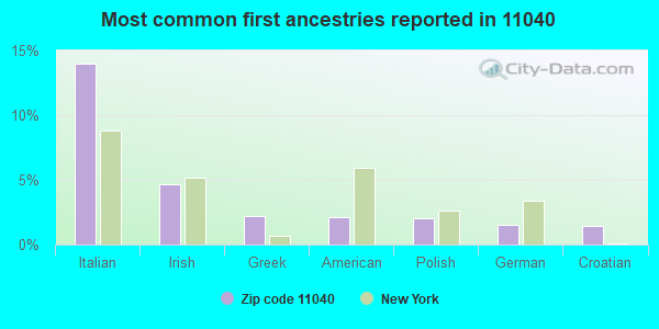 Most common first ancestries reported in 11040