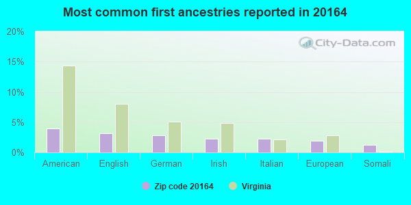 Most common first ancestries reported in 20164
