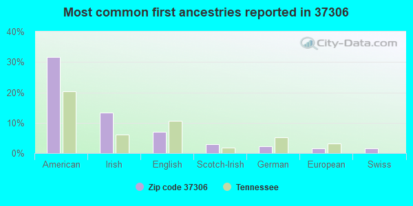 Most common first ancestries reported in 37306