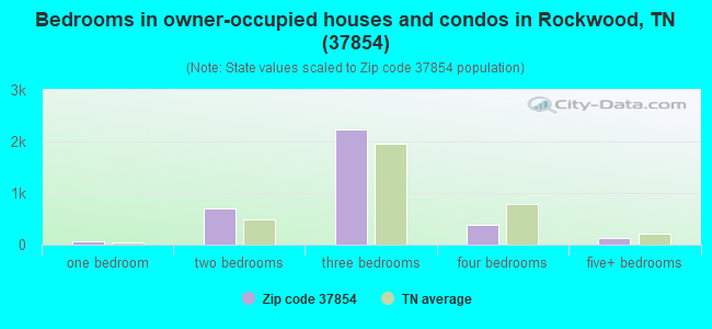 Bedrooms in owner-occupied houses and condos in Rockwood, TN (37854) 