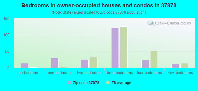 Bedrooms in owner-occupied houses and condos in 37878 