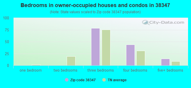 Bedrooms in owner-occupied houses and condos in 38347 