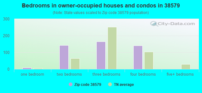 Bedrooms in owner-occupied houses and condos in 38579 