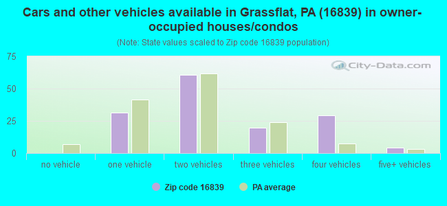 Cars and other vehicles available in Grassflat, PA (16839) in owner-occupied houses/condos