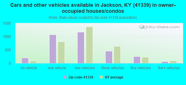 Cars and other vehicles available in Jackson, KY (41339) in owner-occupied houses/condos