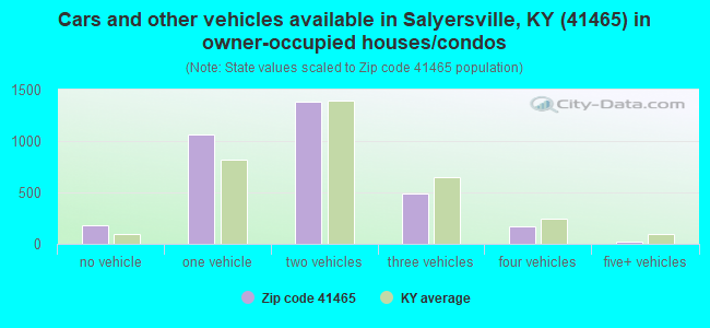 Cars and other vehicles available in Salyersville, KY (41465) in owner-occupied houses/condos