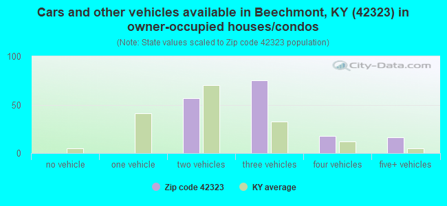 Cars and other vehicles available in Beechmont, KY (42323) in owner-occupied houses/condos