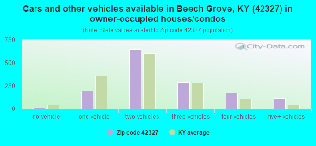 Cars and other vehicles available in Beech Grove, KY (42327) in owner-occupied houses/condos