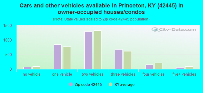 Cars and other vehicles available in Princeton, KY (42445) in owner-occupied houses/condos
