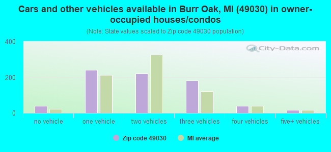 Cars and other vehicles available in Burr Oak, MI (49030) in owner-occupied houses/condos