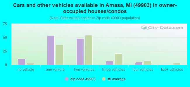 Cars and other vehicles available in Amasa, MI (49903) in owner-occupied houses/condos