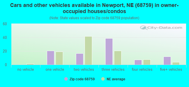 Cars and other vehicles available in Newport, NE (68759) in owner-occupied houses/condos