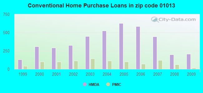 Conventional Home Purchase Loans in zip code 01013