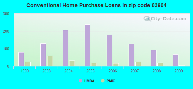 Conventional Home Purchase Loans in zip code 03904