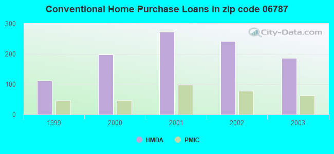 Conventional Home Purchase Loans in zip code 06787