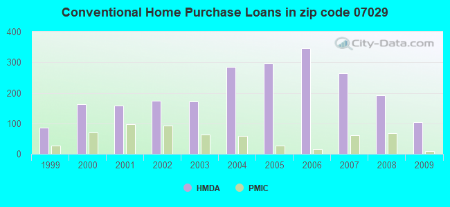 Conventional Home Purchase Loans in zip code 07029